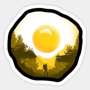 Egg-Camp Sticker